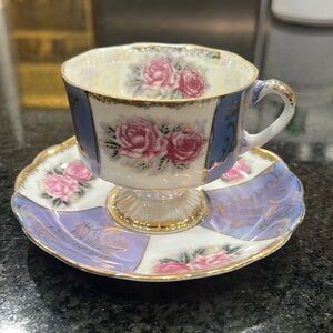 Vintage Sterling China Japan Lusterware Tea Cup and Saucer